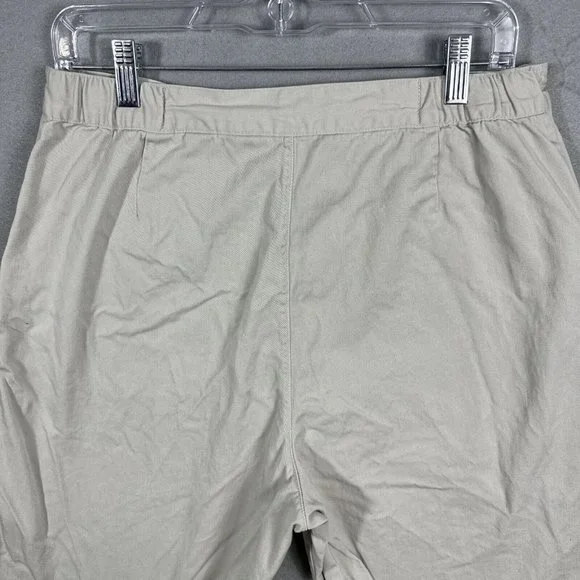 CJ Banks Womens Pants Capri Crop Women's Plus Size 14W Beige - Picture 8 of 10